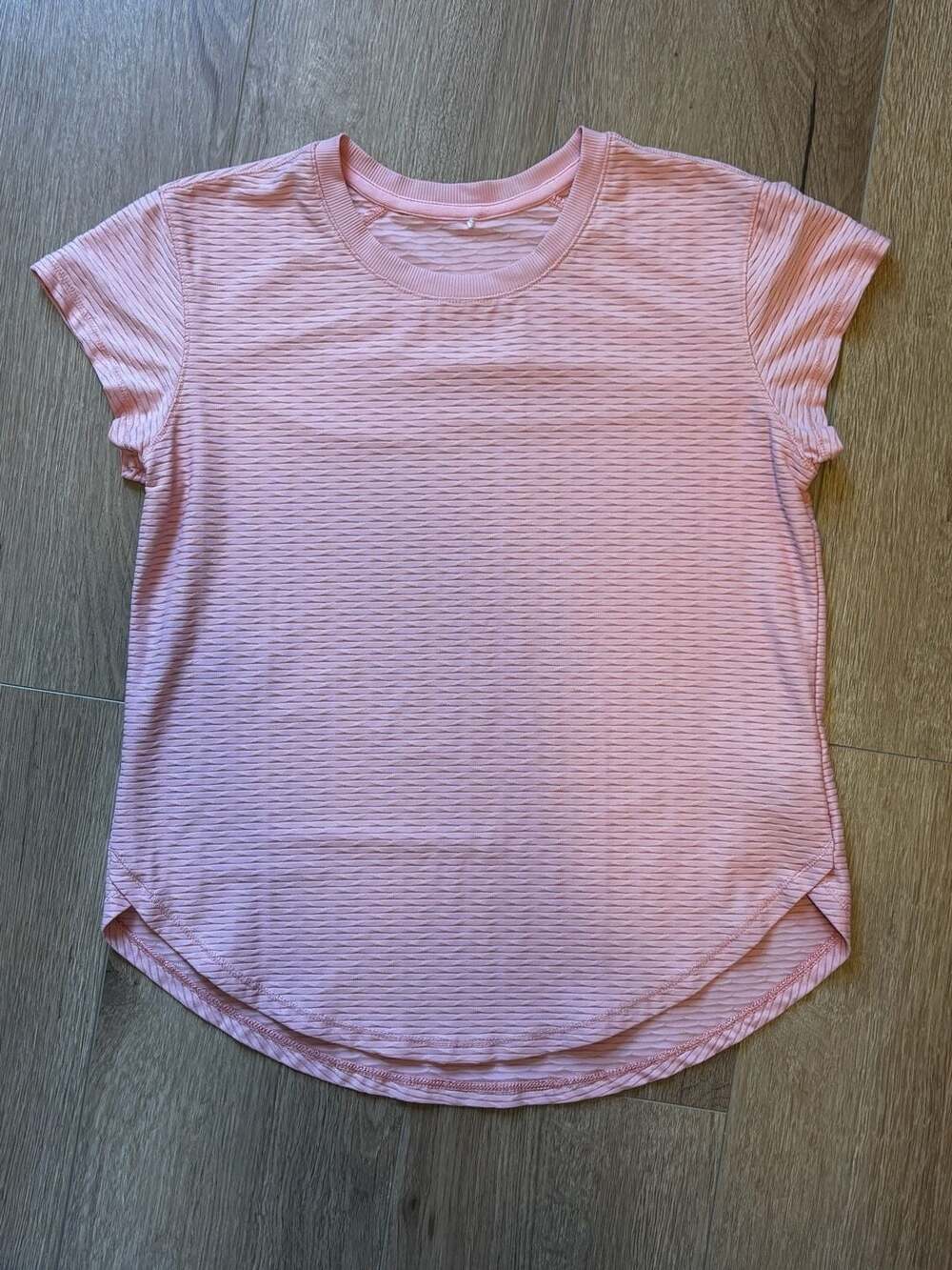 Calia Women's Textured Short Sleeve Athletic T-Shirt Pink